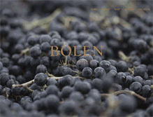 Tablet Screenshot of bolenwine.com